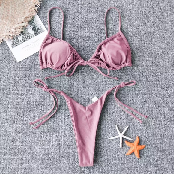 Other - Scrunch pink bikini